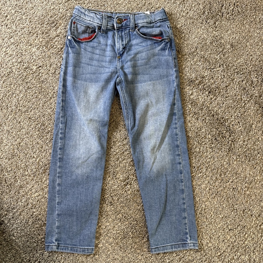 Wrangler Boys Regular Taper Jeans Blue‎ Pockets Size 8 Slim
